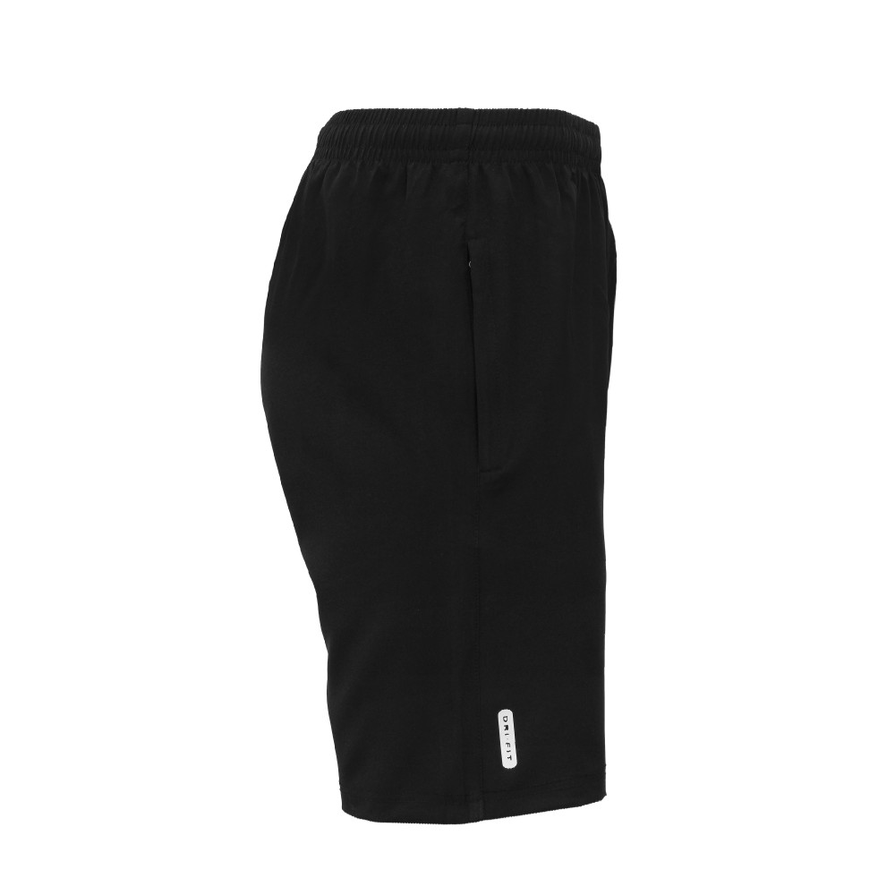Whitedot Black Training Shorts - Zipper Pockets
