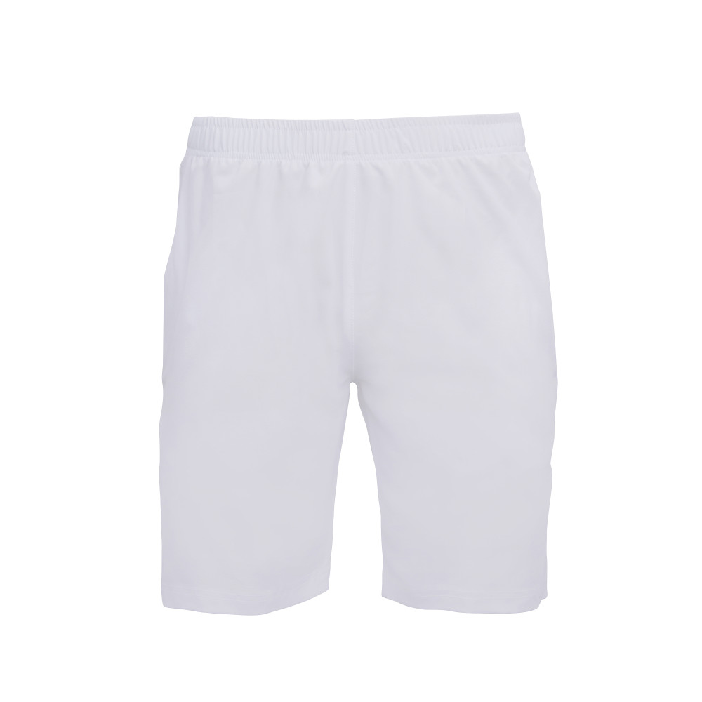 Whitedot White Training Shorts - Zipper Pockets