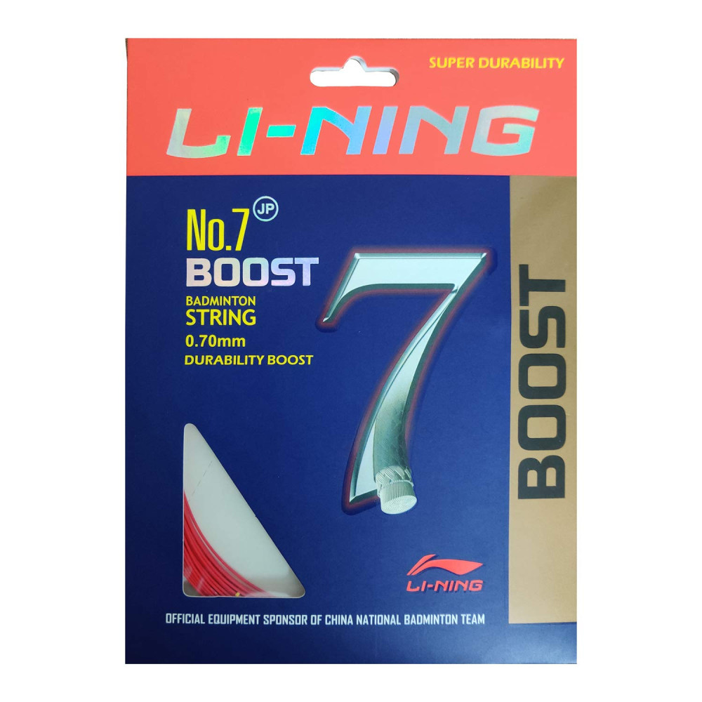 Li-NIng No. 7 Boost Professional Badminton String (0.70mm) - Ravishing Red