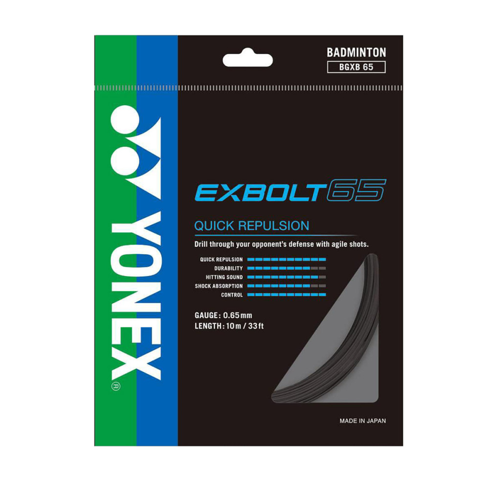 Yonex BG Ex Bolt 65 Badminton String - 065mm