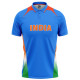 India ICC World Cup 2011 Half Sleeves Cricket Fan Jersey - 100% Dryfit Polyester - With Name Personalization