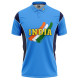 India ICC World Cup 2003 Half Sleeves Cricket Fan Jersey - 100% Dryfit Polyester - With Name Personalization