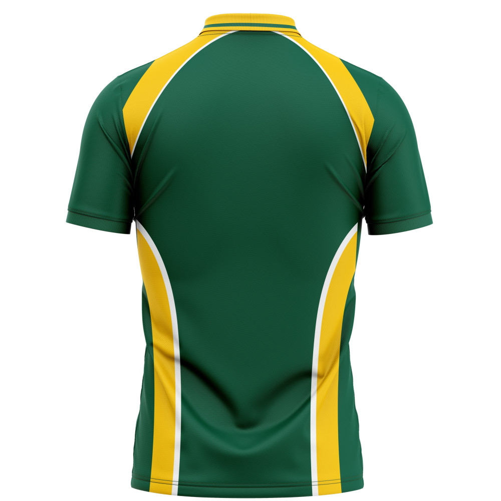 South Africa 2007 ICC World Cup Half Sleeves Cricket Fan Jersey - 100% Dryfit Polyester - With Name Personalization