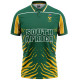South Africa 2003 ICC World Cup Half Sleeves Cricket Fan Jersey - 100% Dryfit Polyester - With Name Personalisation