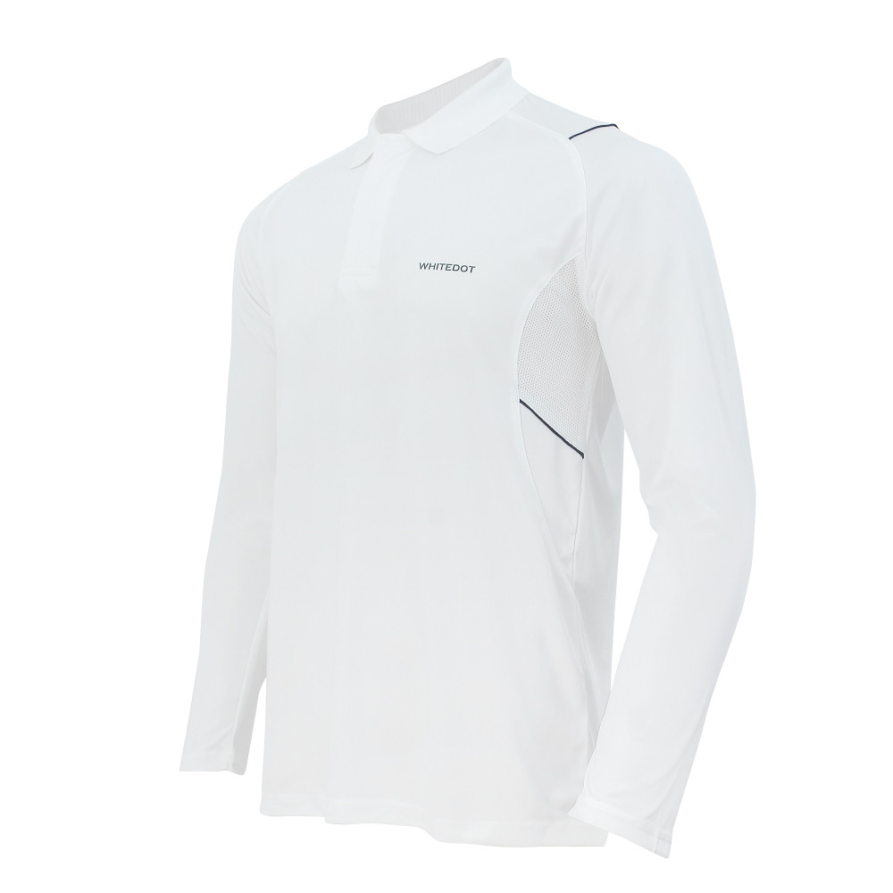 Whitedot Omega Dri-FIT White Full Sleeves Polo T-Shirt Whitedot Omega Dri-FIT White Full Sleeves Polo T-Shirt