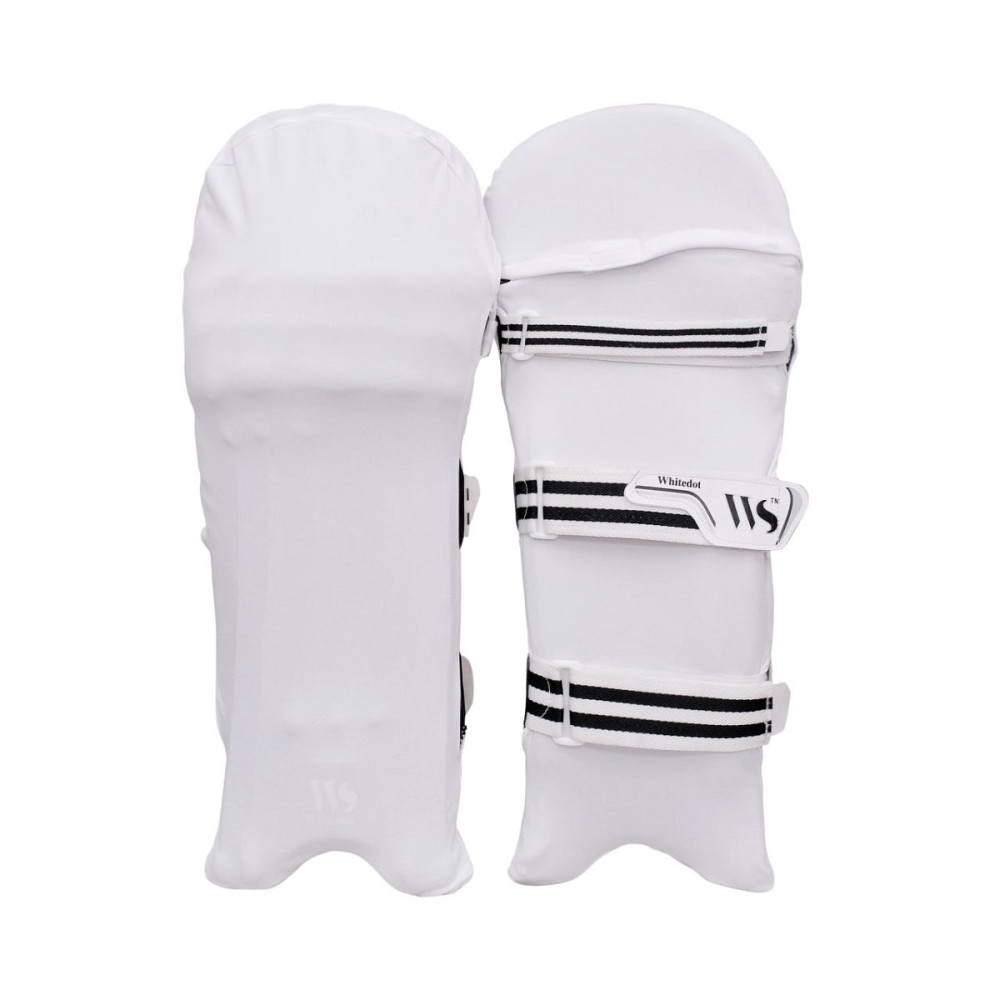 Whitedot White Clads for Batting pads (Batting Legguard Cover)