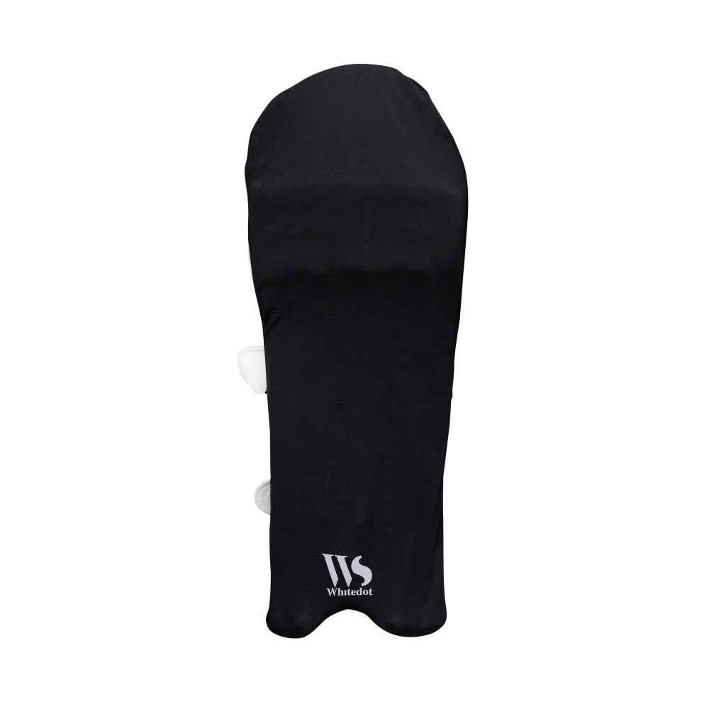 Whitedot Black Half Clads for Batting pads (Batting Legguard Cover)