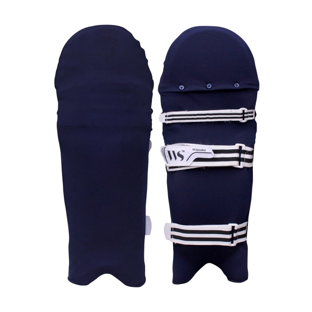 Whitedot Navy Blue Clads for Batting pads (Batting Legguard Cover)