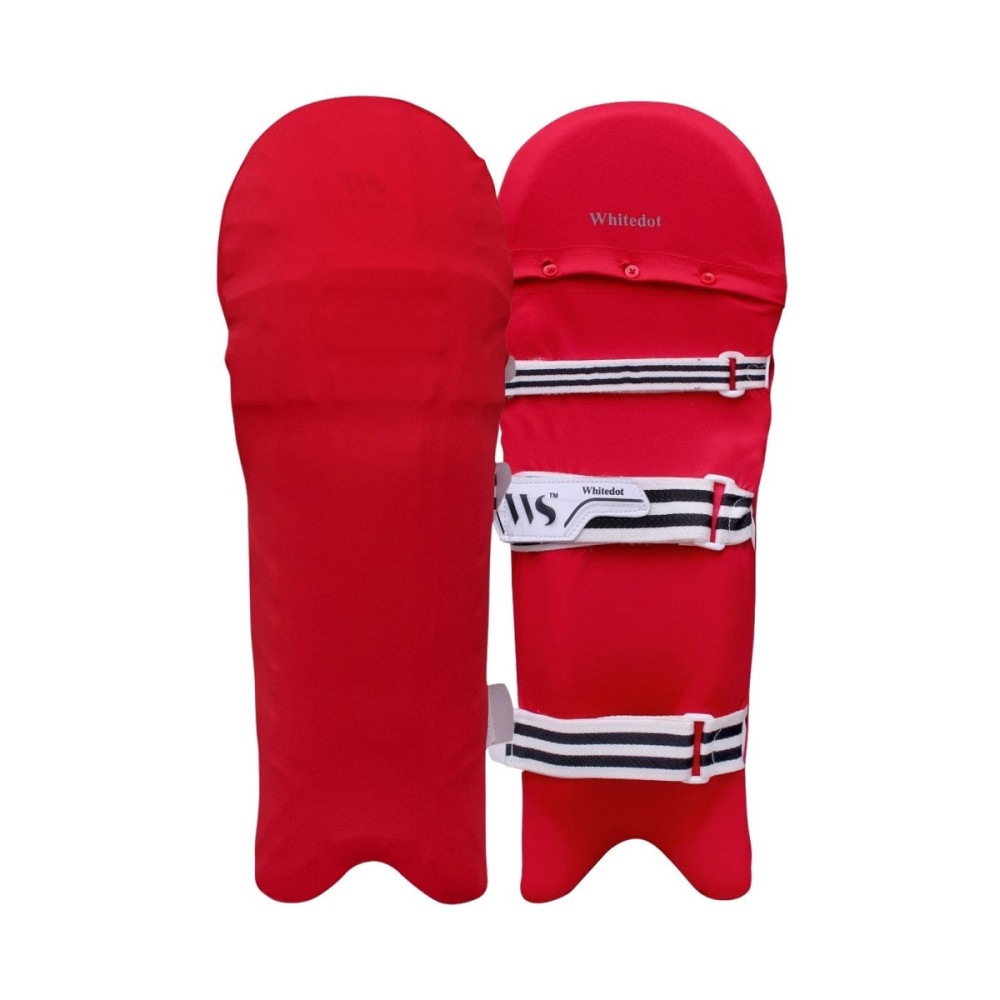 Whitedot Red Clads for Batting pads (Batting Legguard Cover)