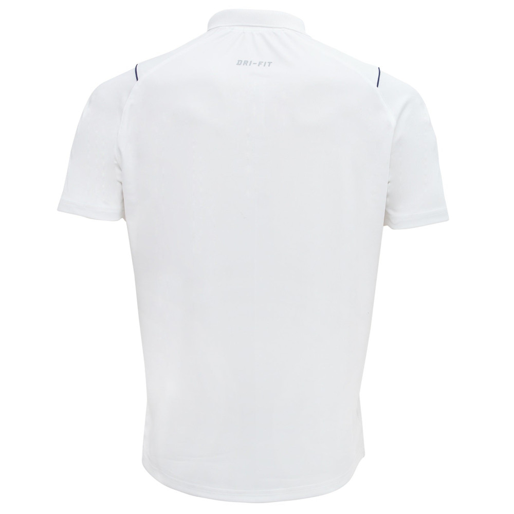 Whitedot Omega Dri-FIT Cricket White Polo T-Shirt