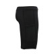 Whitedot Sigma Black Quick Dry Compression Shorts with Mobile Pocket