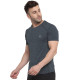 Whitedot FlexFit Round Neck Regular Dry Fit Gym Sports T-Shirt - M-Grey