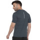 Whitedot FlexFit Round Neck Regular Dry Fit Gym Sports T-Shirt - M-Grey