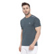 Whitedot FlexFit Round Neck Regular Dry Fit Gym Sports T-Shirt - Light Grey