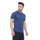 Whitedot FlexFit Round Neck Regular Dry Fit Gym Sports T-Shirt - Royal Blue
