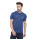 Whitedot FlexFit Round Neck Regular Dry Fit Gym Sports T-Shirt - Royal Blue