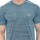 Whitedot FlexFit Round Neck Regular Dry Fit Gym Sports T-Shirt - Sea Green
