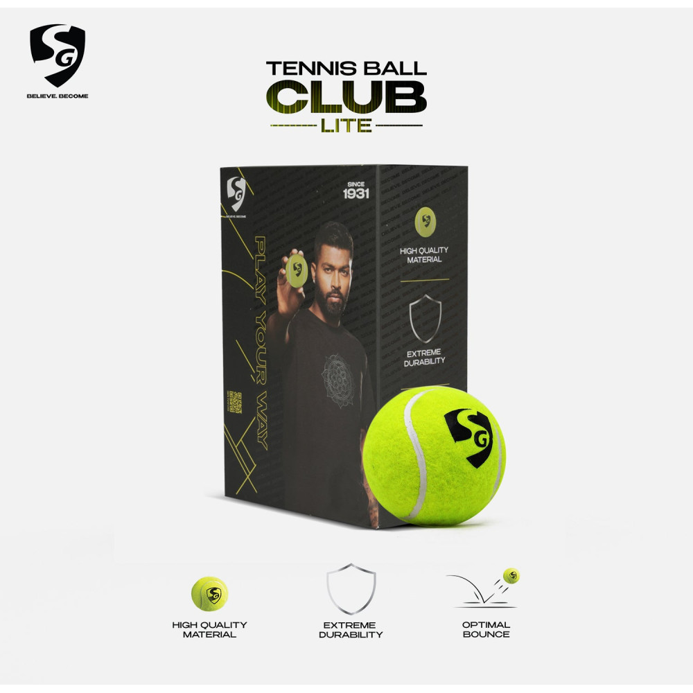 SG CLUB Lite Cricket Balls (Pack of 6)